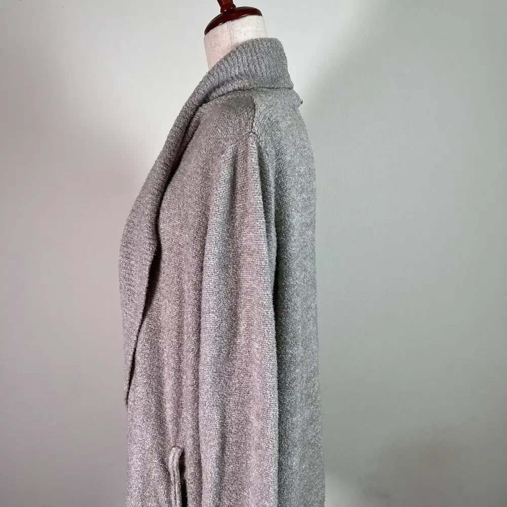 Barefoot Dreams CozyChic Lite Cardigan L/XL Grey Comfort Loungewear Pajama‎
